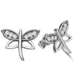 925 Silver Turtledove Push Back Women Earring